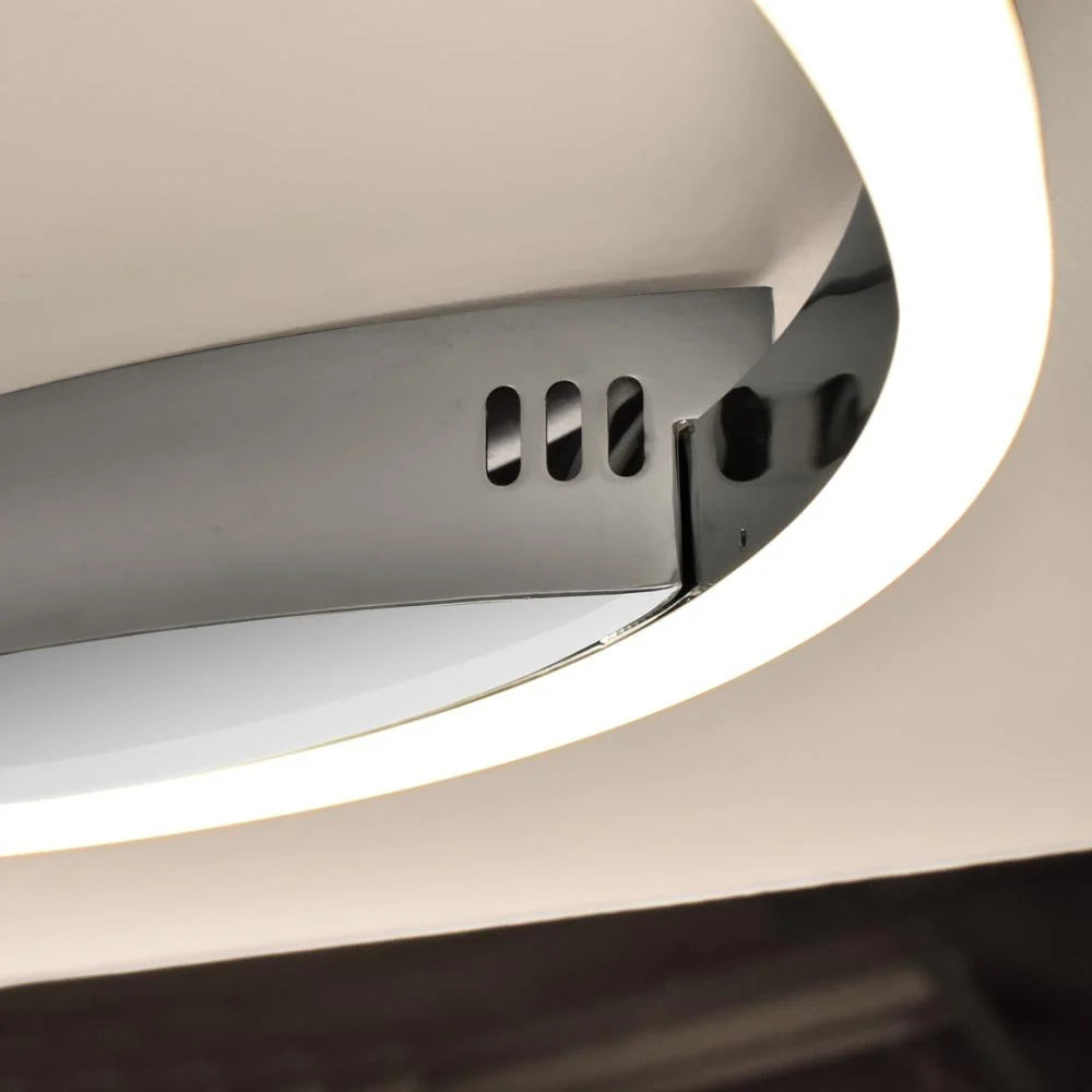 Skapetze - LED Ring 100 Wand- und Deckenleuchte, Chrom