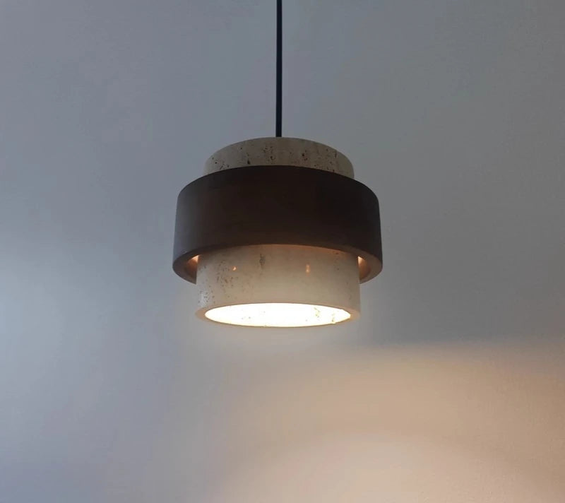 Halona - LED-Pendelleuchte aus Naturstein