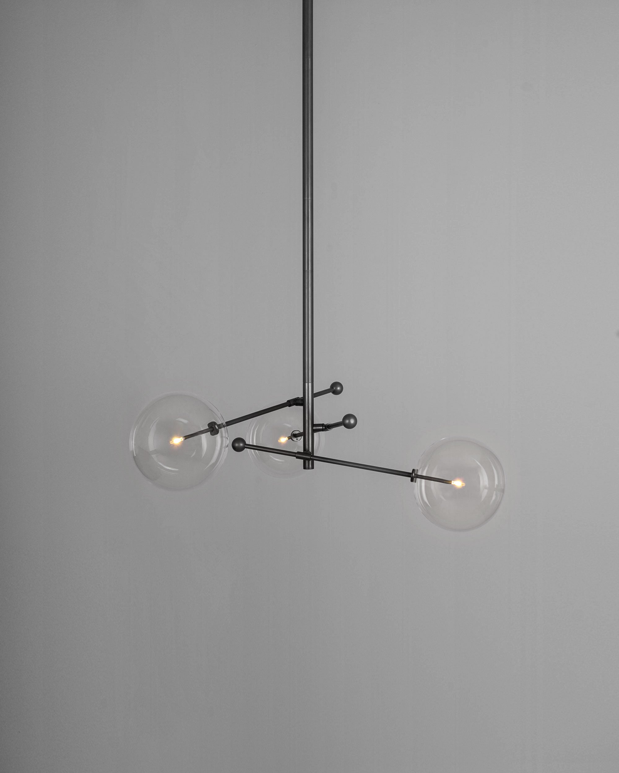 Nimbus - Kronleuchter aus Metall und Glas mit 3 Armen