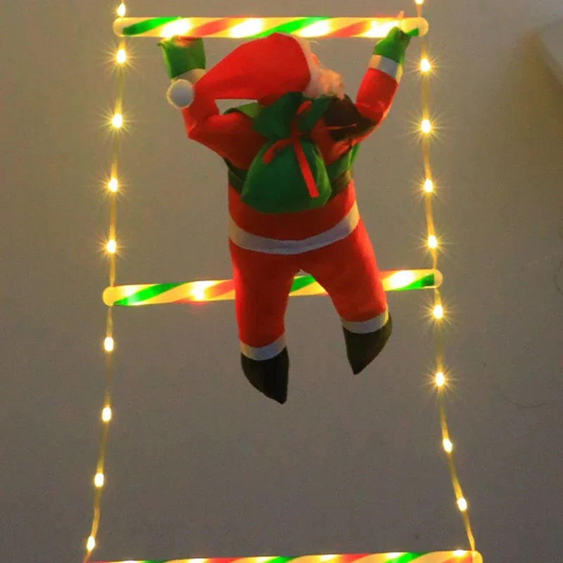 Weihnachtsmann-Leiter-Lichterkette - USB, 1 m/3 m