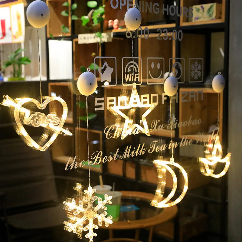Twinkla - LED-Weihnachtsmann-Fensterleuchte mit Saugnapf