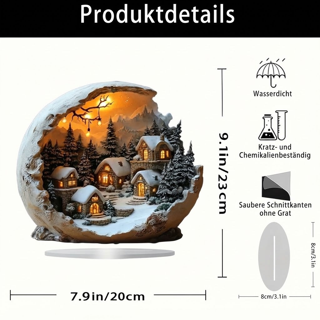 BohoNestle - Acryl Boho Weihnachtsdekoration für Tisch und Fenster