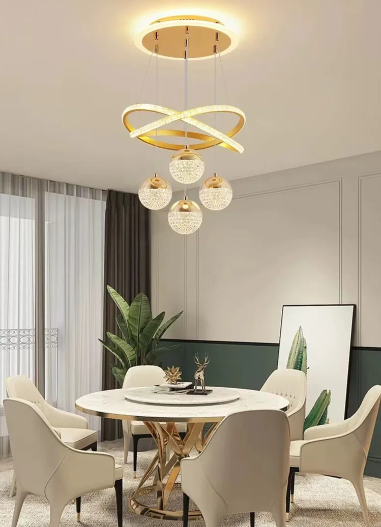 Aurela - LED-Pendelleuchte Ø 40 cm mit 3 Lichtfarben