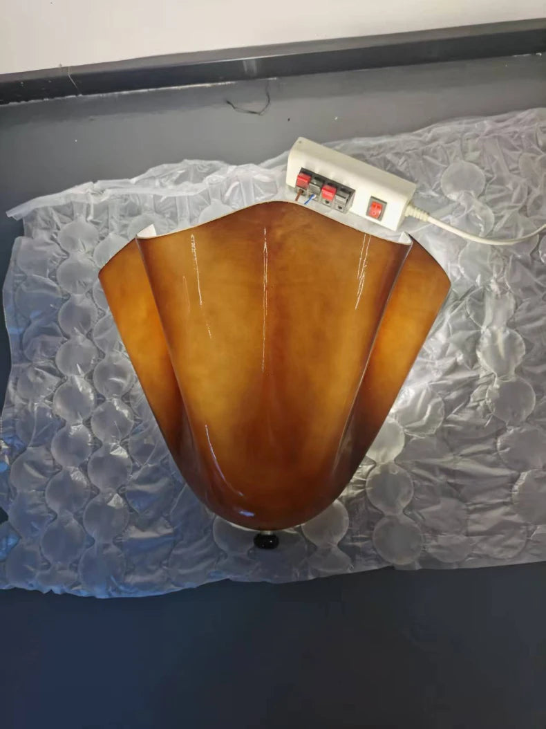 Murano - Wandleuchte aus farbigem Wabi-Sabi-Glas im