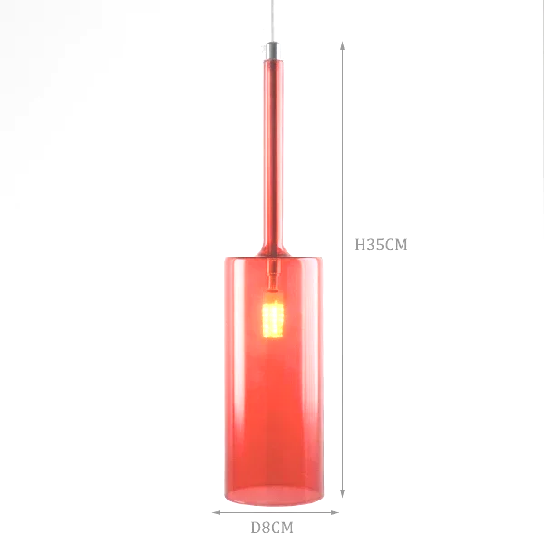 Italienische - Design-Pendelleuchte mit Glasschirmen