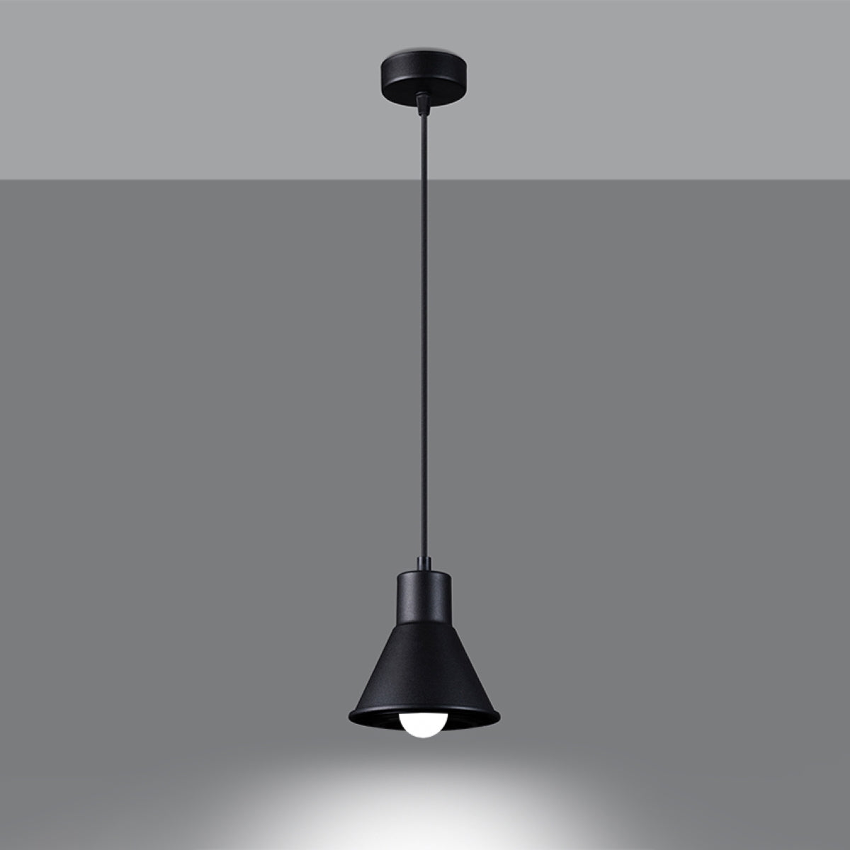 Stella - Schwarze Pendelleuchte E27 120 cm