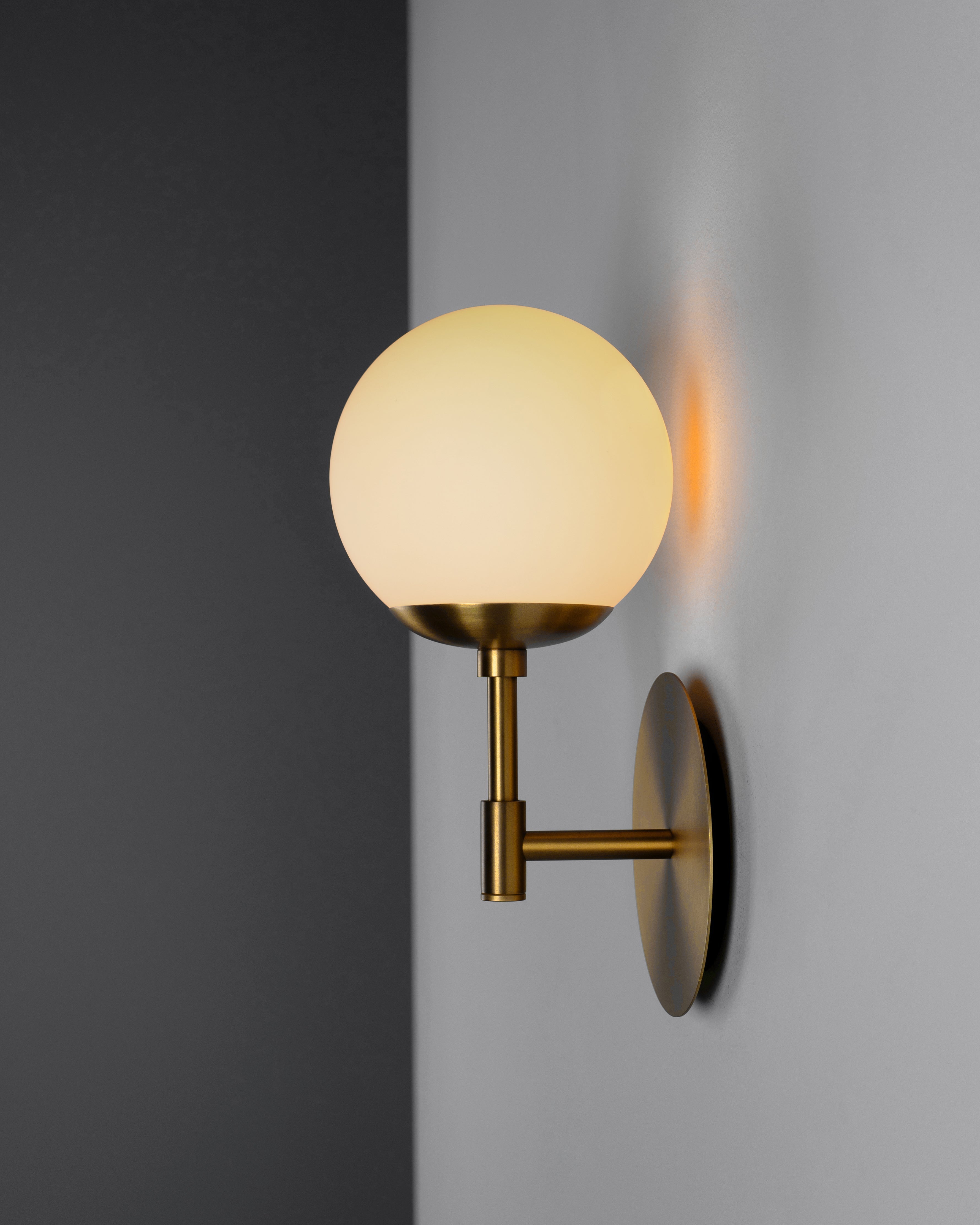 Metall/Glas - Designer-Wandleuchte, Metall/Glas