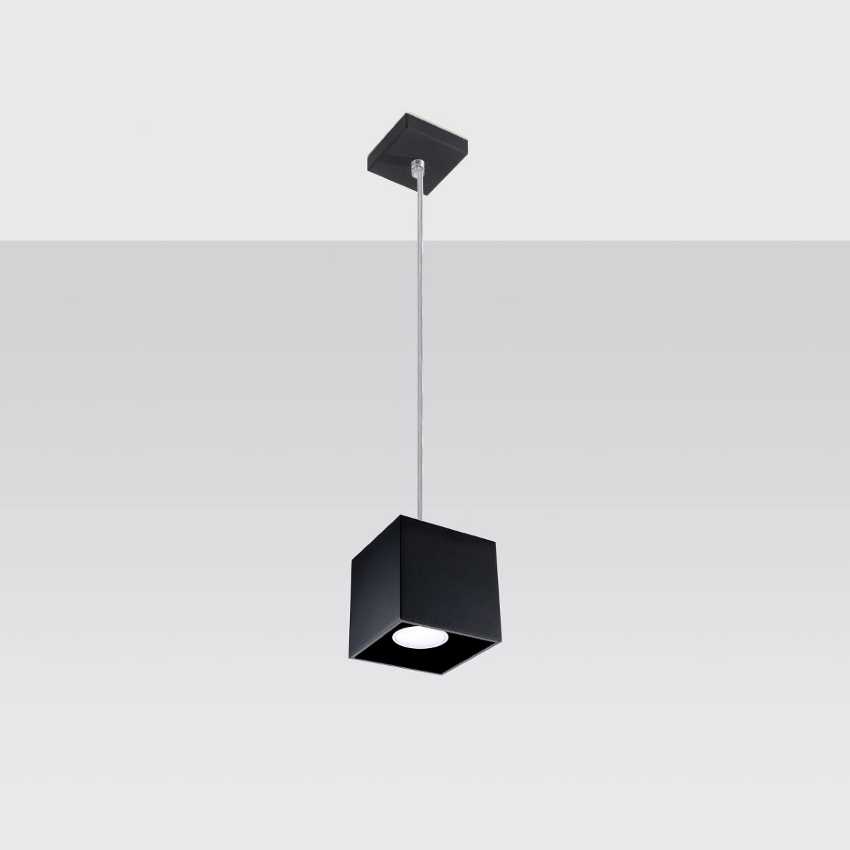 Lumio - Quad 1 Pendelleuchte aus schwarzem Aluminium