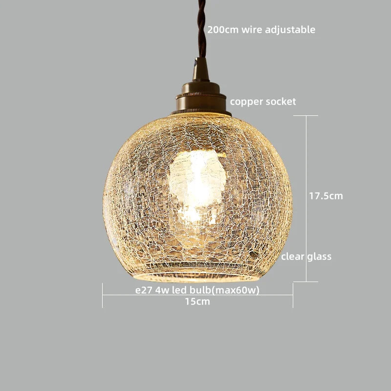 Nimbus - LED-Pendelleuchte aus Kupfer und Glas