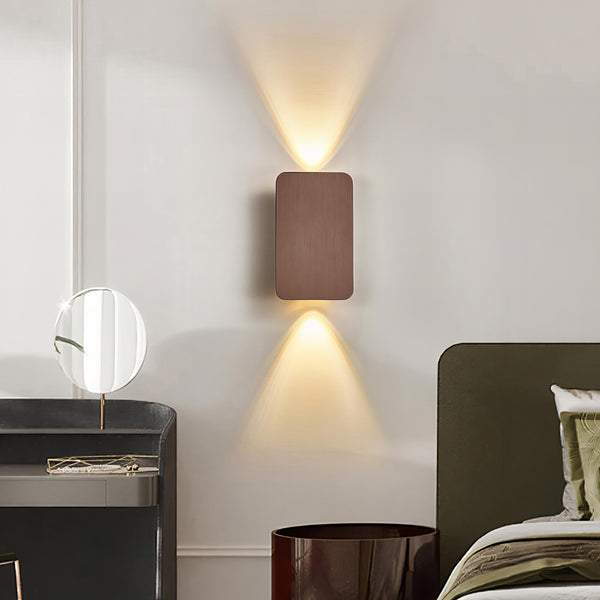 Rechteckige - LED-Wandleuchte, Aluminium