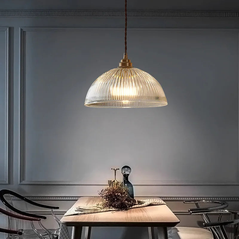 Nimbus - LED-Pendelleuchte aus Kupfer und Glas