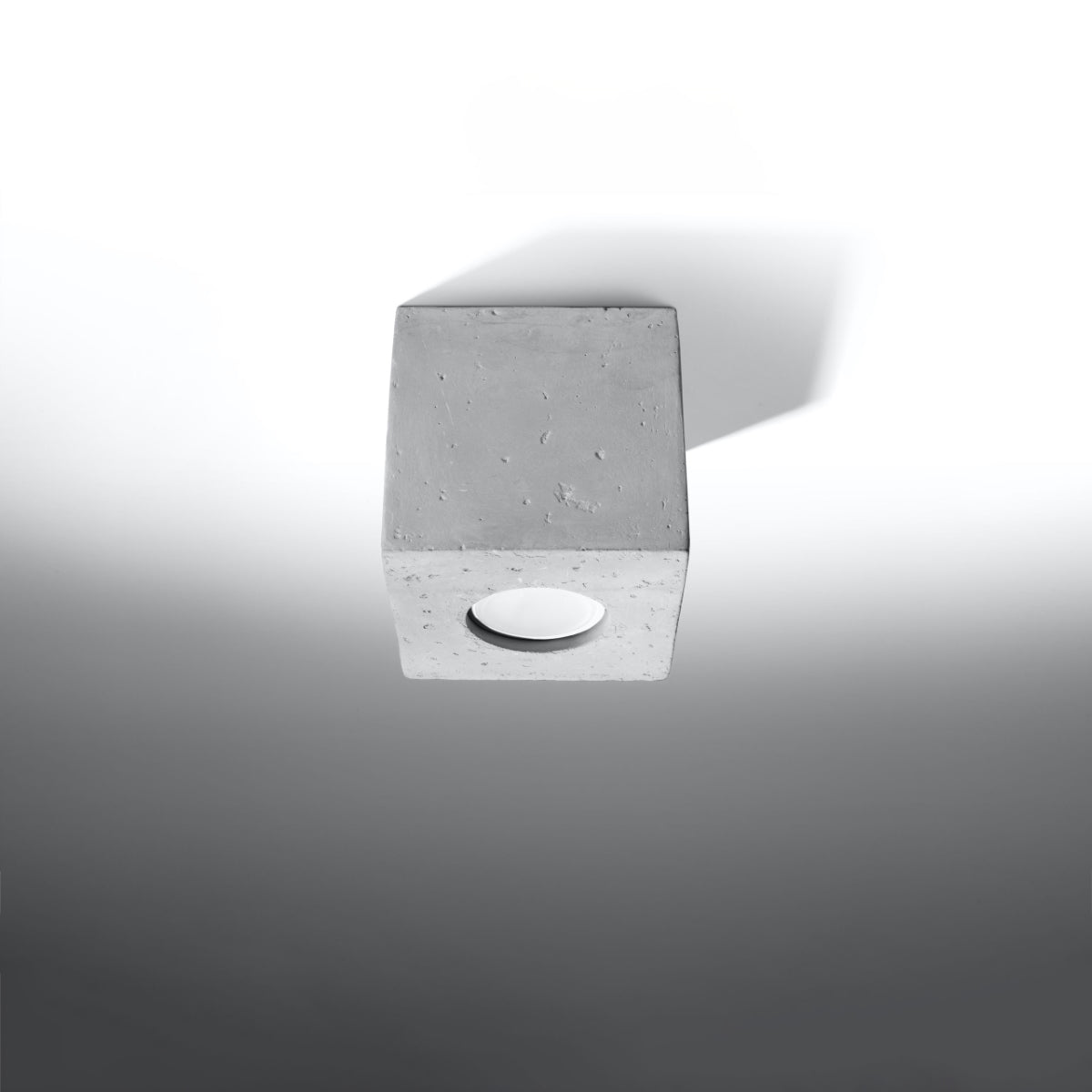 Zenita - QUAD Beton-Deckenleuchte, 1-flammig, GU10