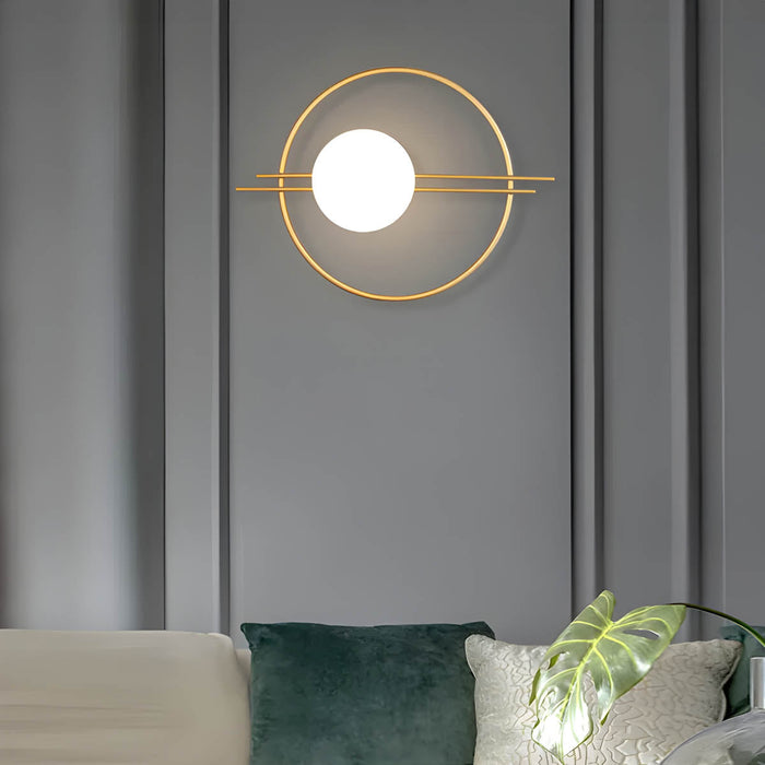 Eclipse - LED-Wandlampe 7W aus Eisen & Glas