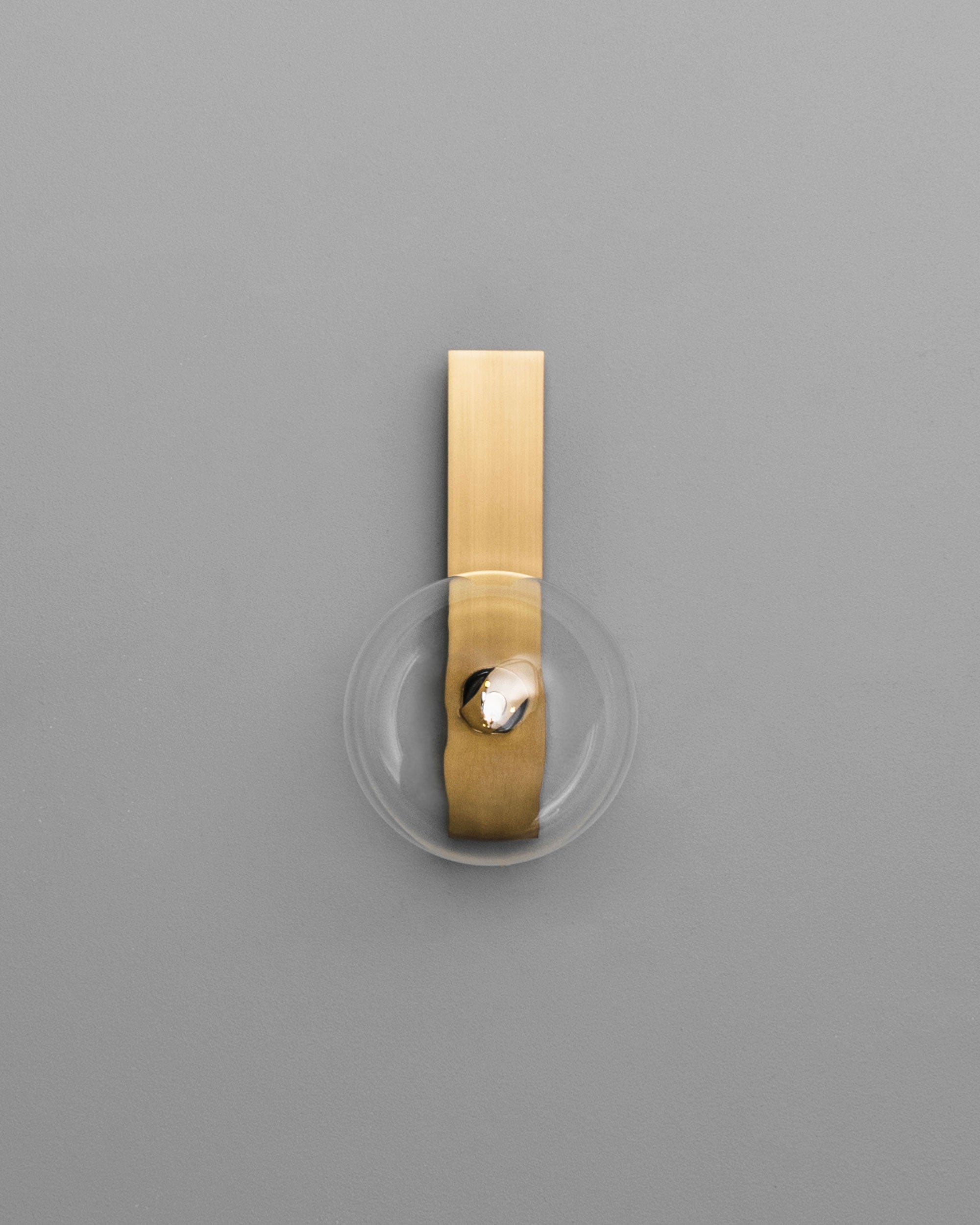 Metall/Glas - Designer-Wandleuchte, Metall/Glas