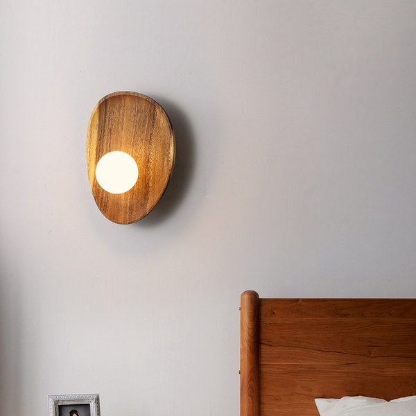 Murano - Wandleuchte aus Naturholz mit LED-Beleuchtung