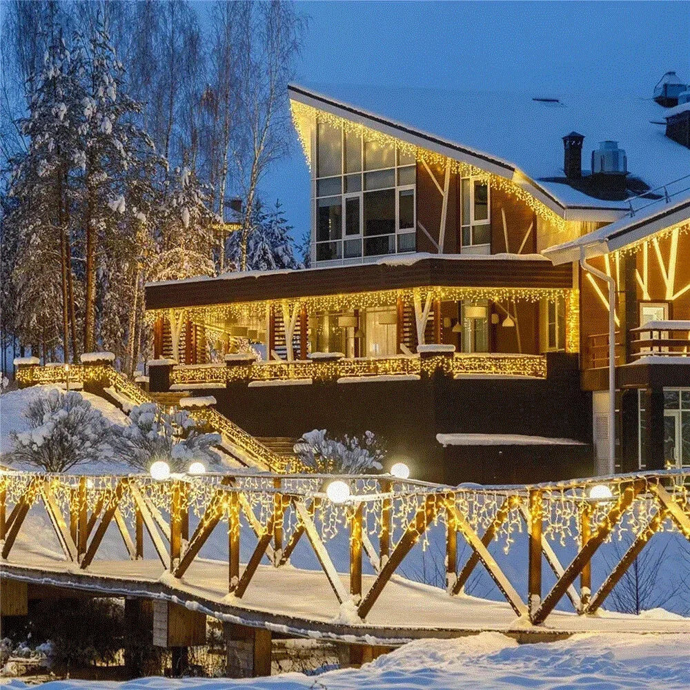 FrostDrizzle - Verbindbare LED-Vorhanglichter mit 8 Leuchtmodi