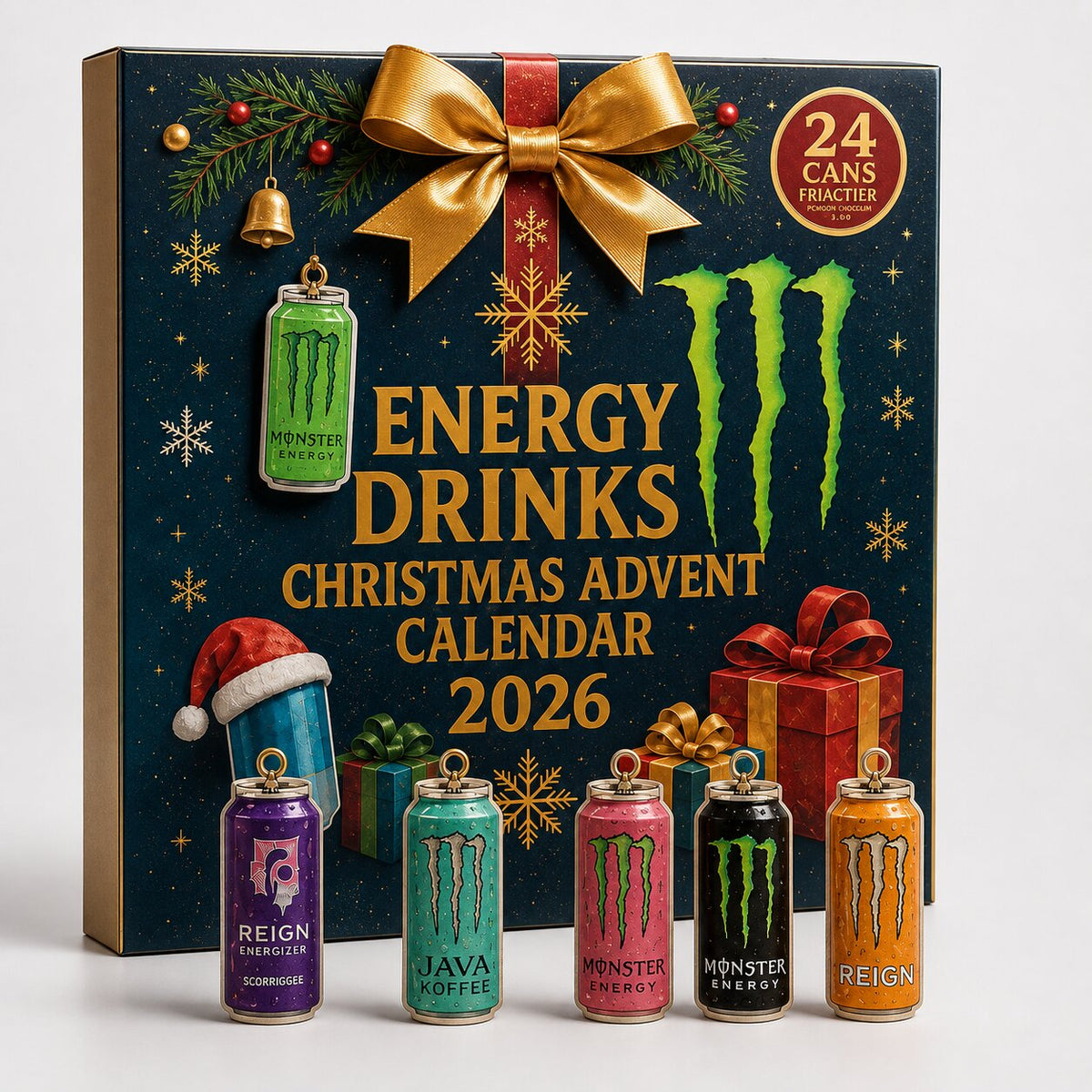 Boostember - Adventskalender mit Energy Drink Motiven