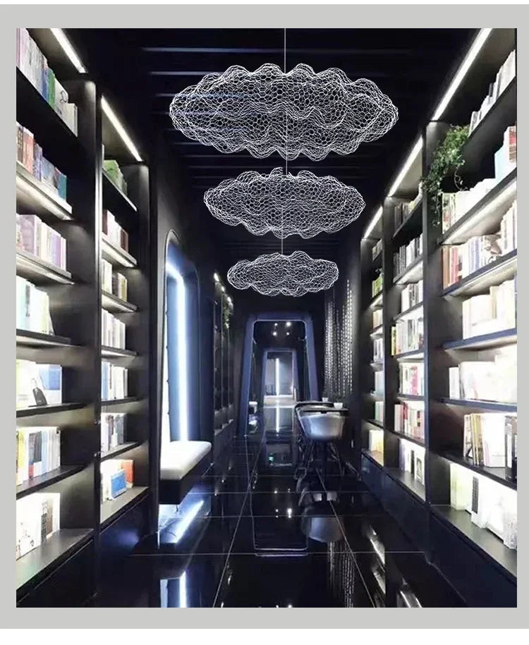 Dänische - Pendelleuchte Mesh Cloud aus Eisen