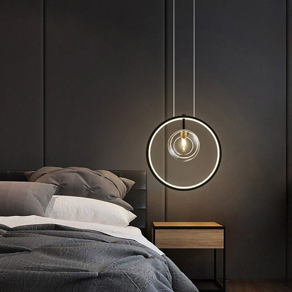 Nordic - Bubble Glas-Pendelleuchte mit Ring