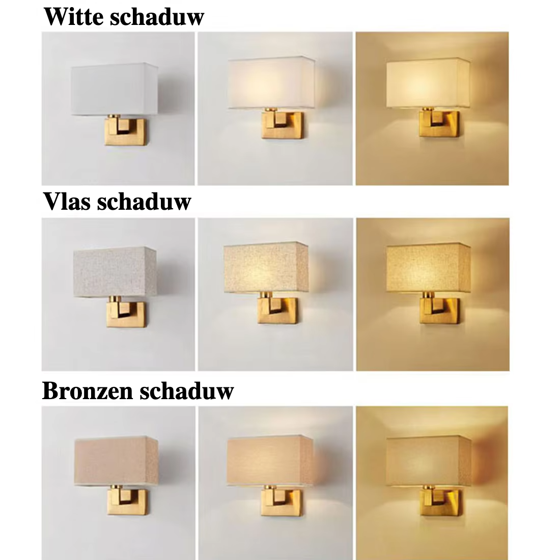 Murano - Wandleuchte aus Edelstahl mit Stoffschirm