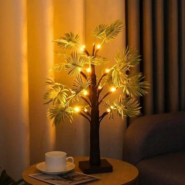 Nestor - Weihnachts-LED-Lichterkette mit Palmenblättern