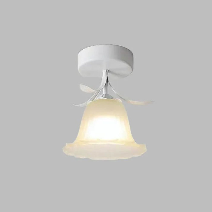 Claria - Tiffany-Deckenleuchte mit kleinen Glasblumen
