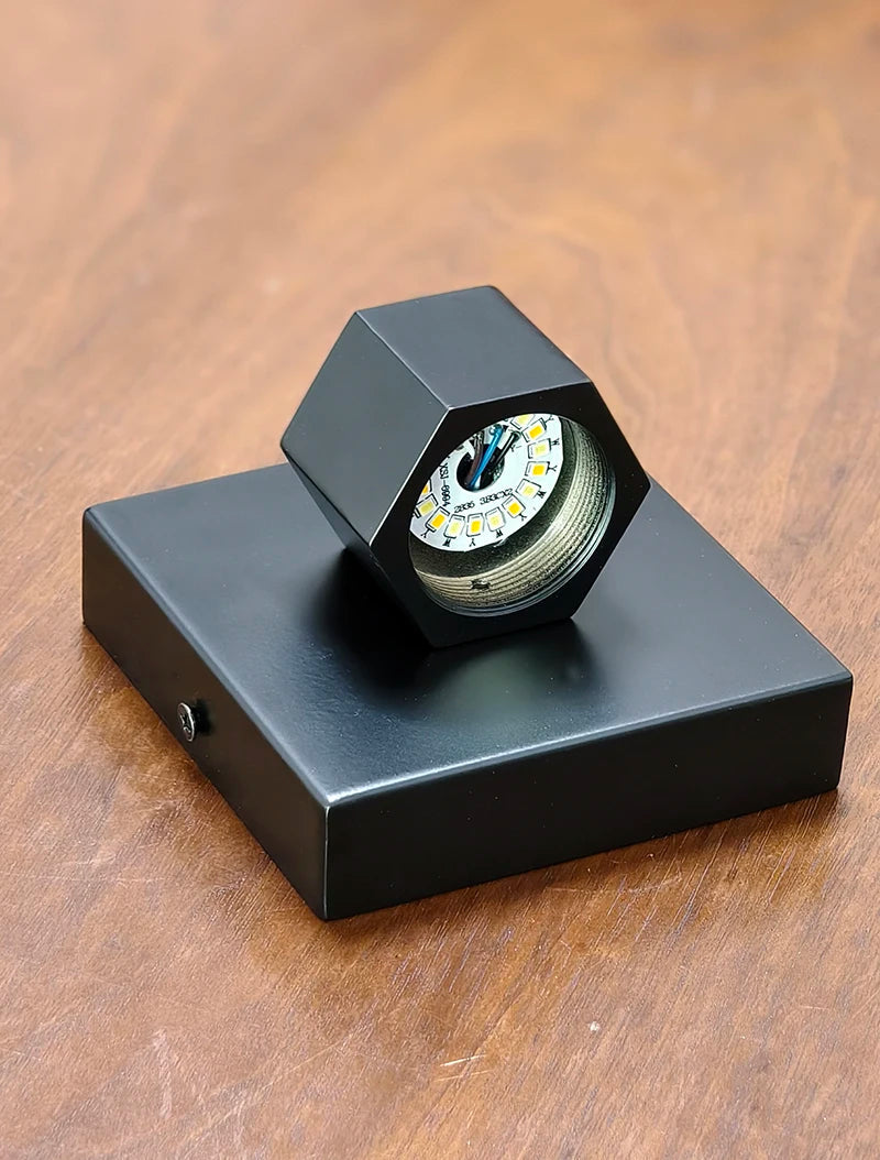 Wallix - Goldene LED-Wandleuchte mit Kristallblasen