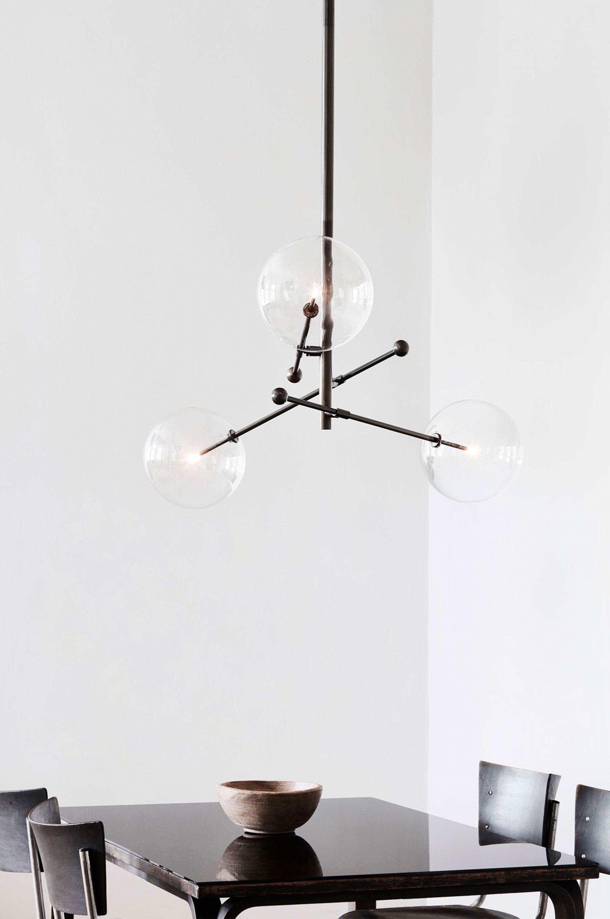 Nimbus - Kronleuchter aus Metall und Glas mit 3 Armen