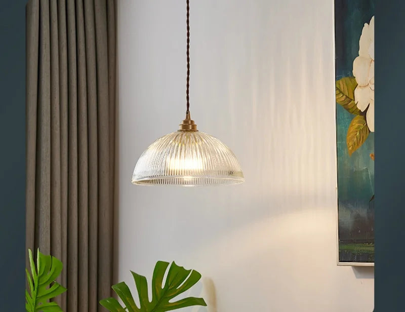 Nimbus - LED-Pendelleuchte aus Kupfer und Glas