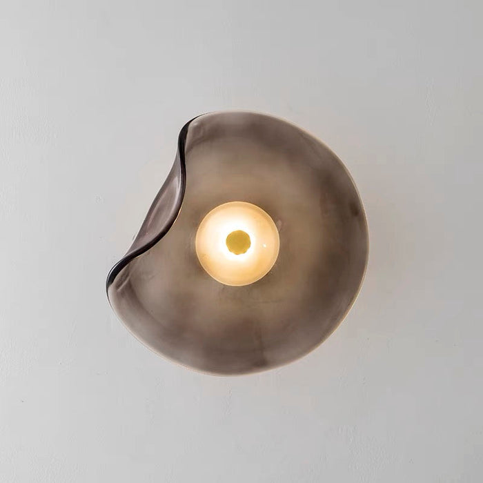 Murena - Dekorative LED-Wandleuchte mit bernsteinfarbenem