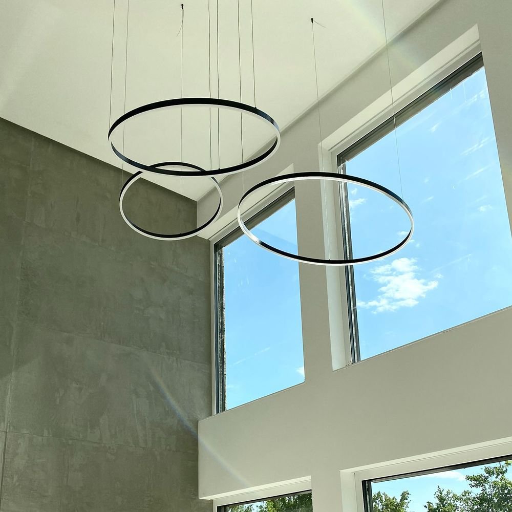 Ø100 - LED-Ringpendelleuchte Ø100 cm mit Direktlicht