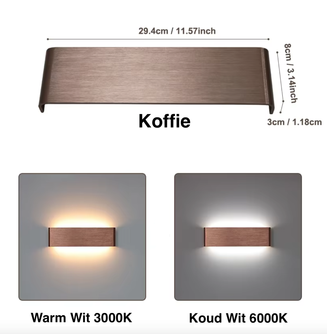 Up-Down - LED-Wandleuchte Up-Down DualGlow