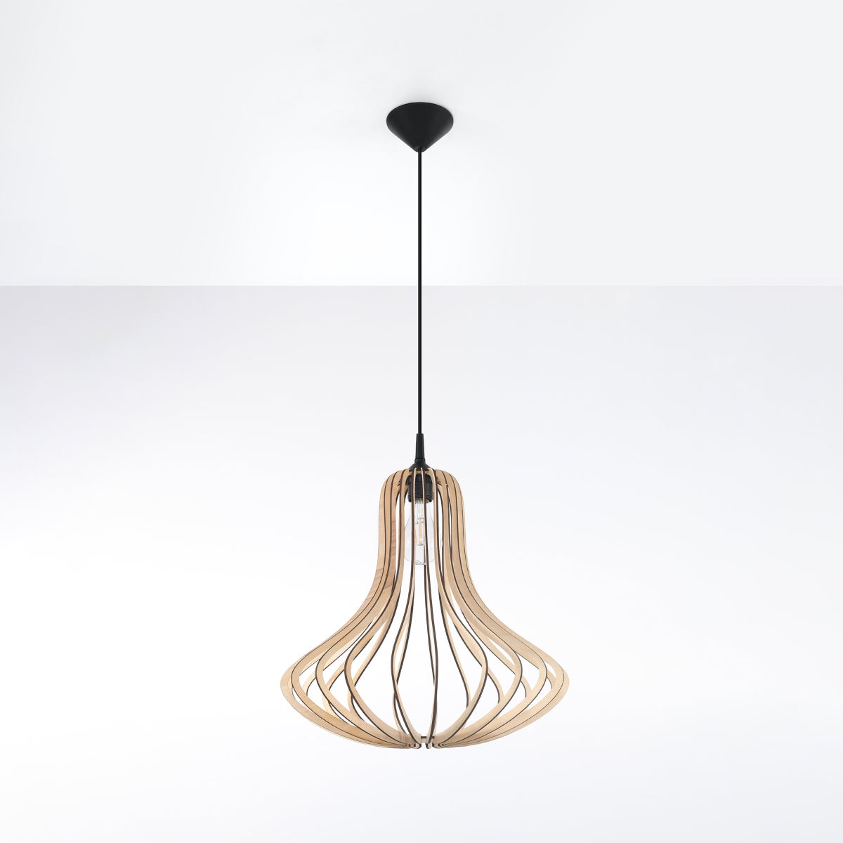 Aurela - Pendelleuchte aus Holz, Naturfinish
