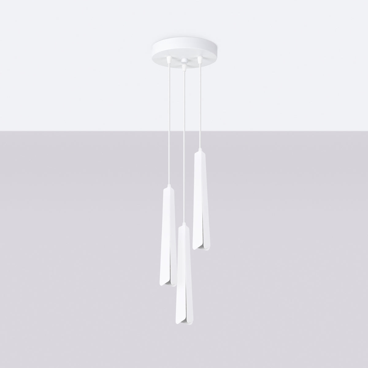 PRYSM - 3P Pendelleuchte, weiß