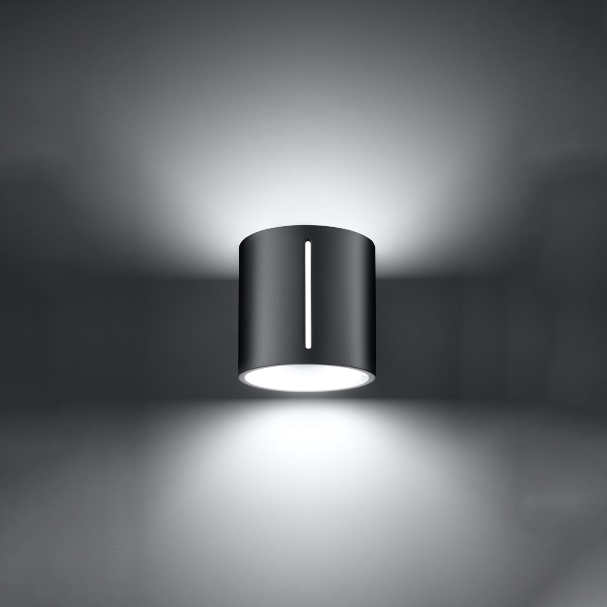 INEZ - Wandleuchte, graues Aluminium mit Perforation