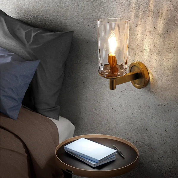 Wallix - Retro-Wandleuchte aus Glas fürs Schlafzimmer