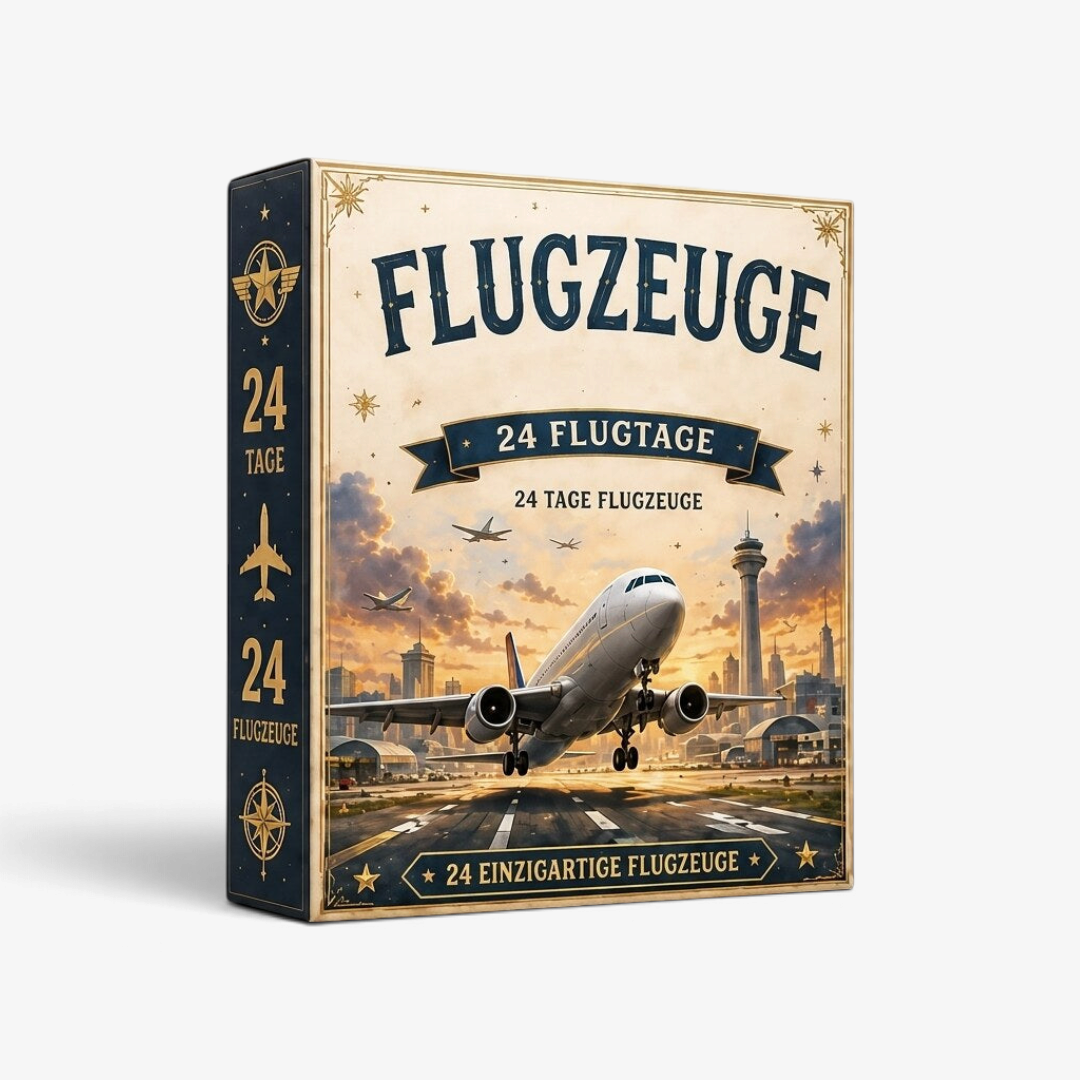 AeroLume - Adventskalender mit 24 Flugdekorationen aus Acryl