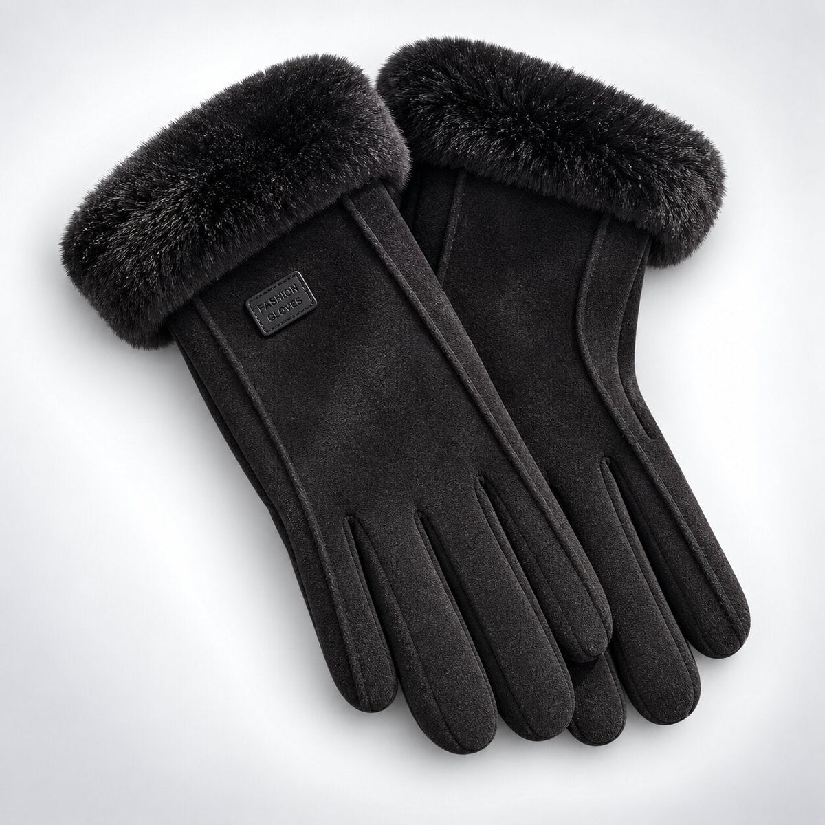 FrostPaw - Winterhandschuhe mit Synthetik-Lammfellfutter und Touchscreen-kompatiblen Fingerspitzen