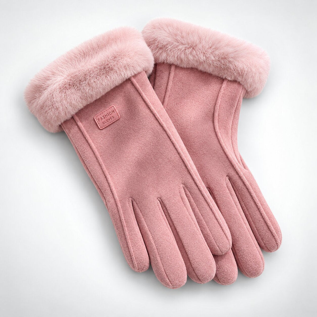 FrostPaw - Winterhandschuhe mit Synthetik-Lammfellfutter und Touchscreen-kompatiblen Fingerspitzen