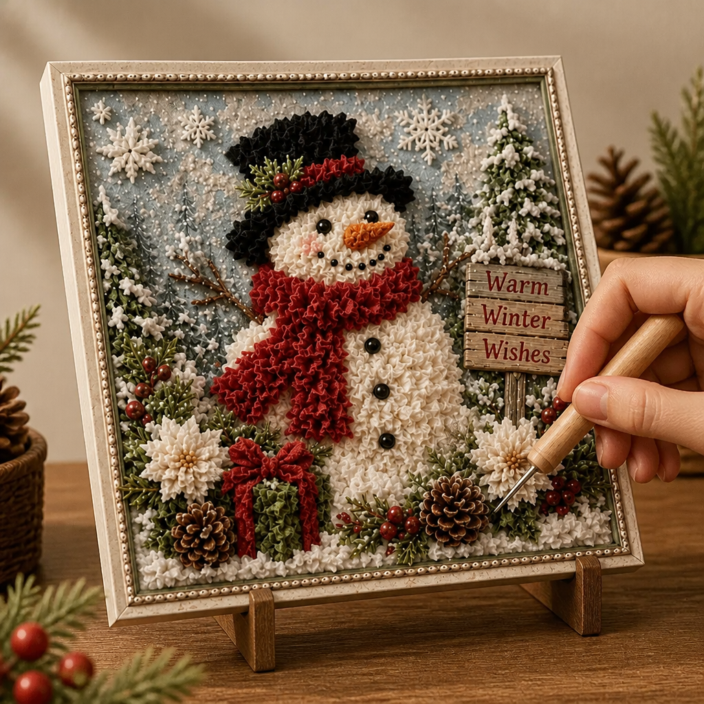 CraftyHolly - 3D Stoff-Bastelset mit vorgeschnittener Vorlage