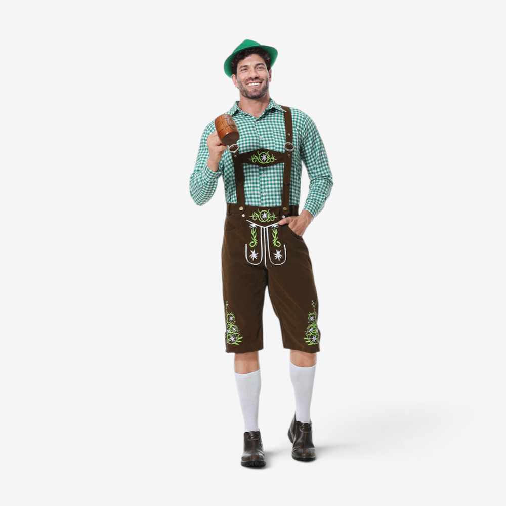 Herren Trachtenhose mit Kunstvoller Stickerei