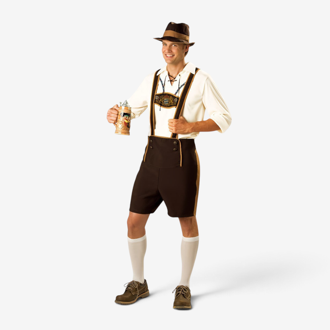 Herren Trachtenkurzanzug mit Knöpfen