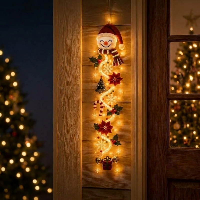 Glockvia – Leuchtender Weihnachtsanhänger mit Glocken und Schneeflocken
