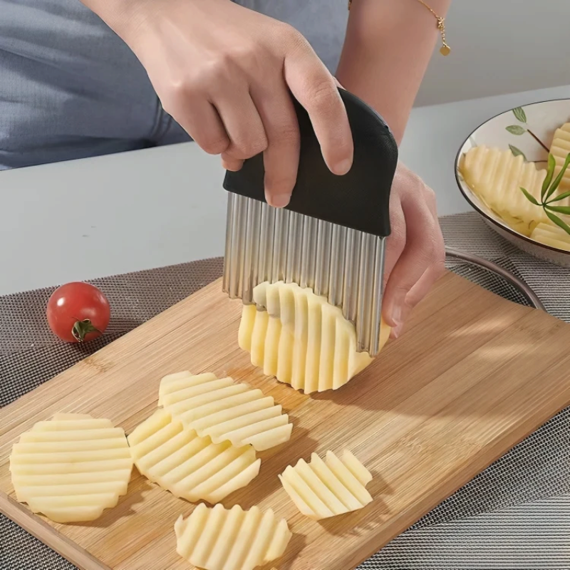 WaveSlice - Edelstahl-Wellenschneider für Gemüse