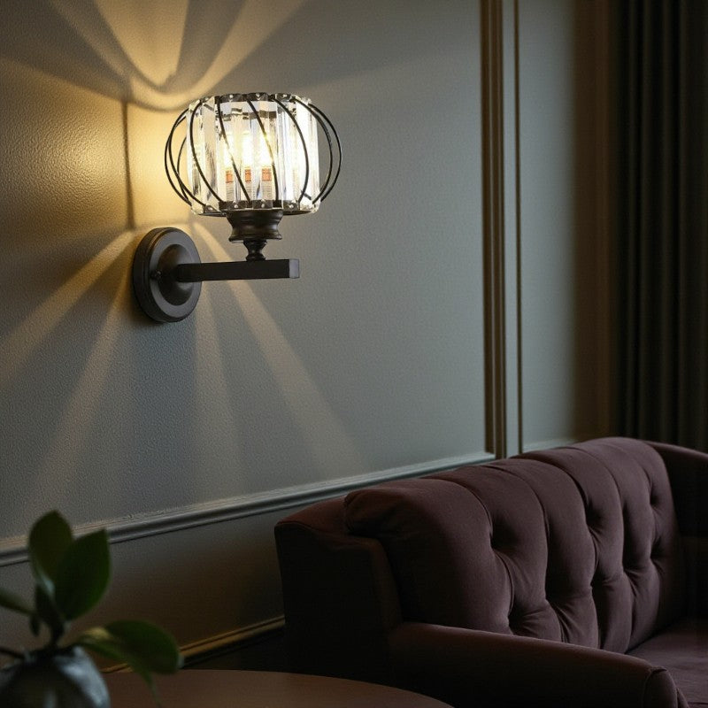 Luna - LED Wandleuchte im Käfig-Design