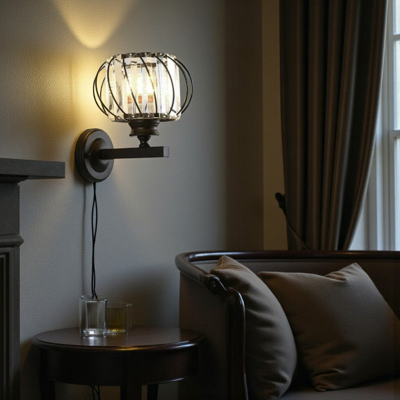 Luna - LED Wandleuchte im Käfig-Design