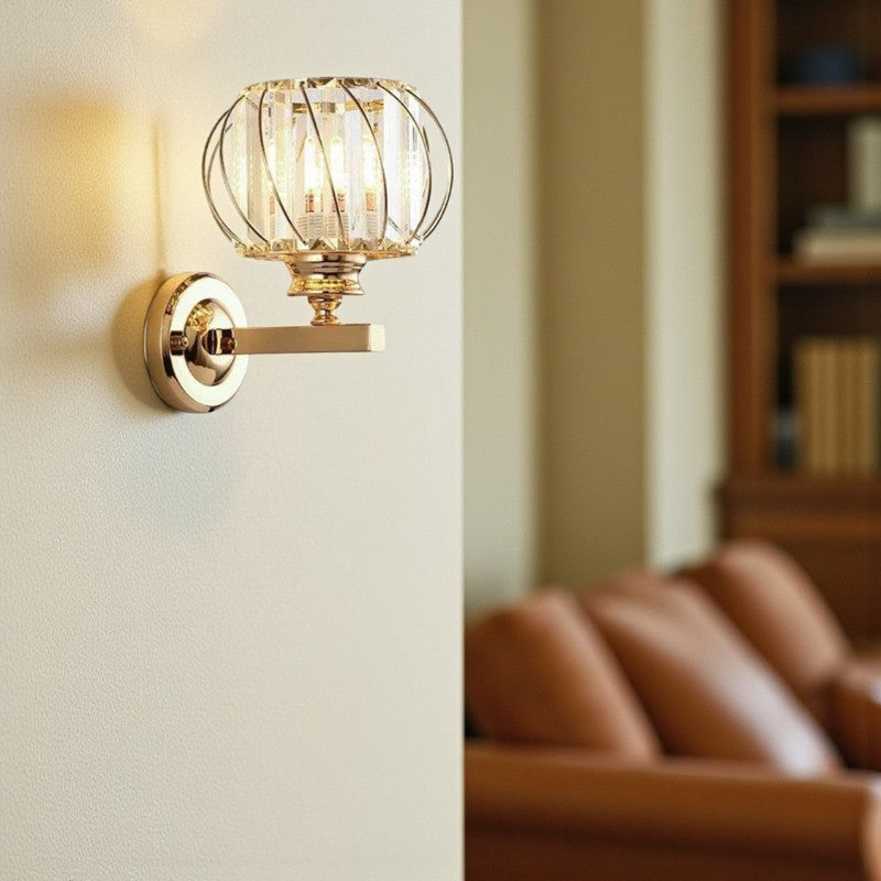 Luna - LED Wandleuchte im Käfig-Design