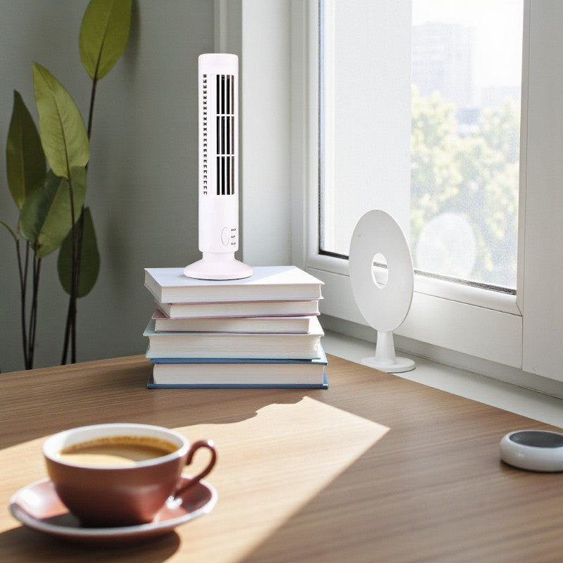 Tasco - USB-Turmventilator bladlos für leisen Luftstrom