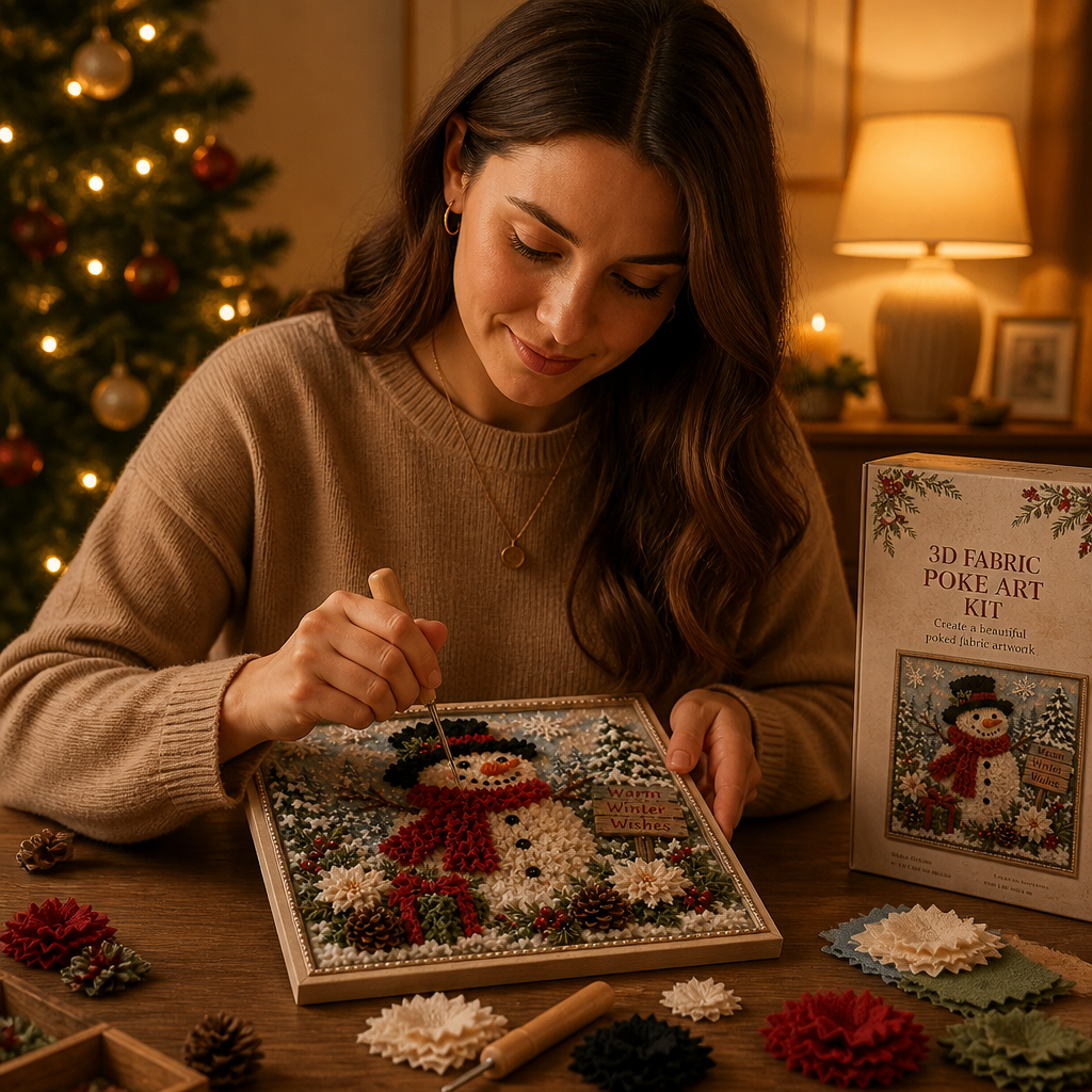 CraftyHolly - 3D Stoff-Bastelset mit vorgeschnittener Vorlage