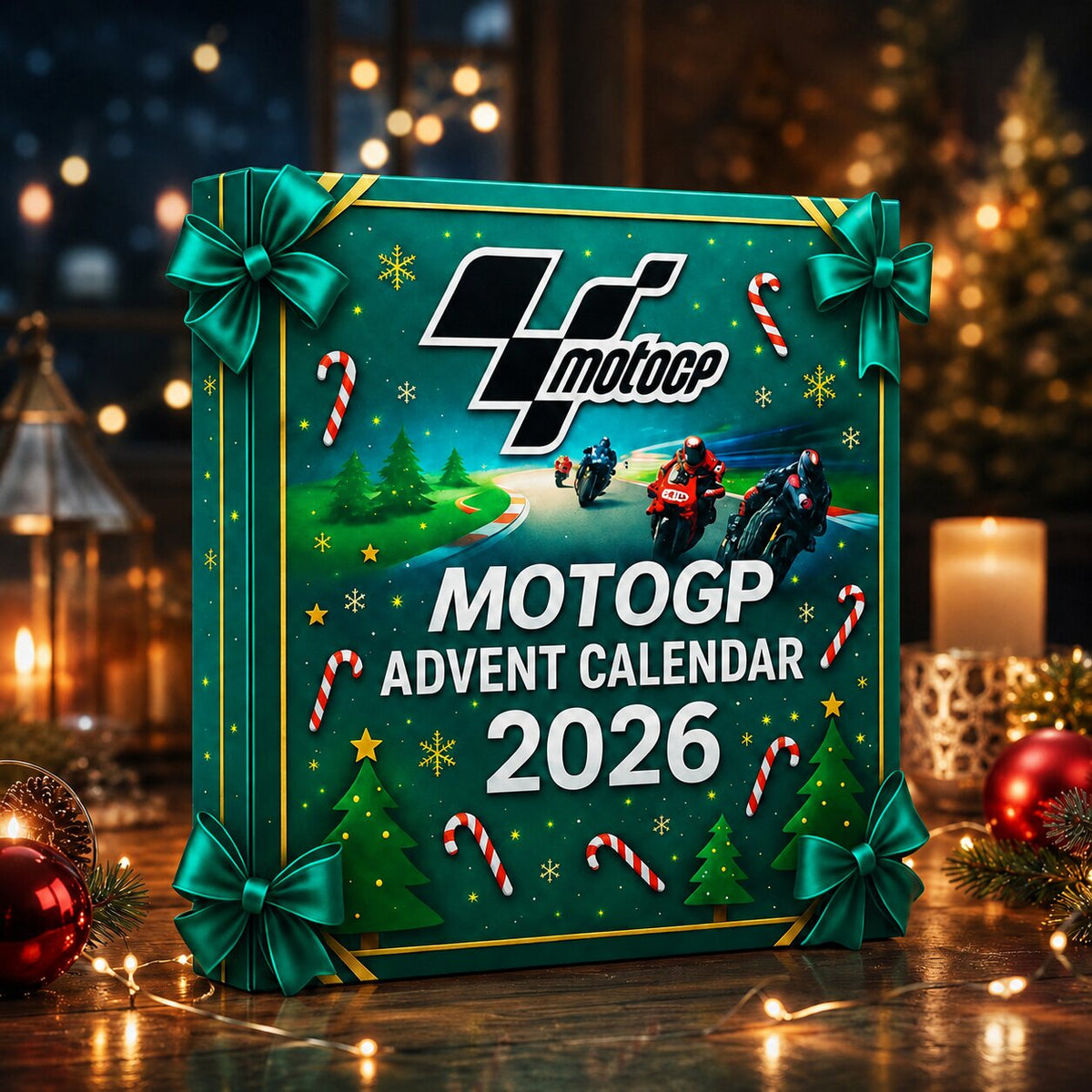 MotoRally - Adventskalender mit 24 Motorsport-Ornamenten
